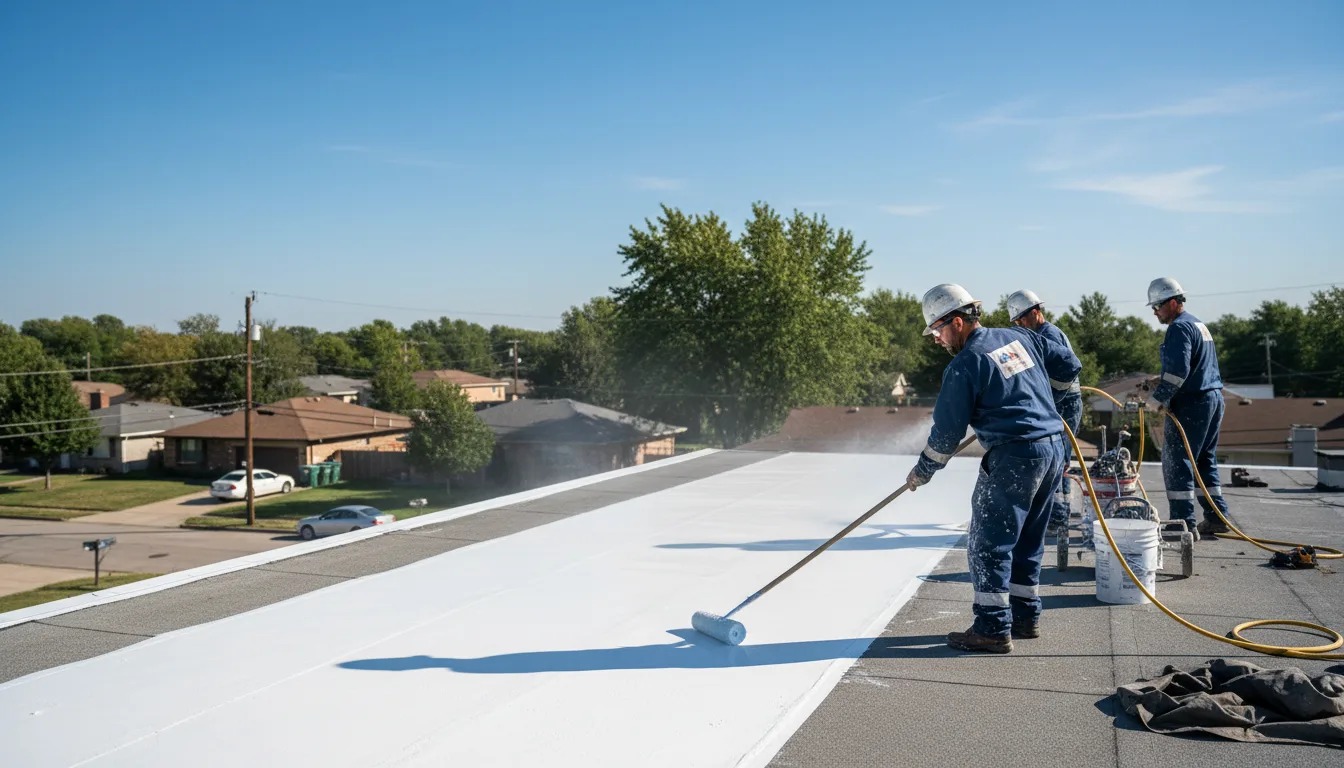 Commercial roof coating in Sassamansville, PA near me
